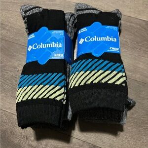 8 Pairs Columbia Crew Socks Size 6-12 New